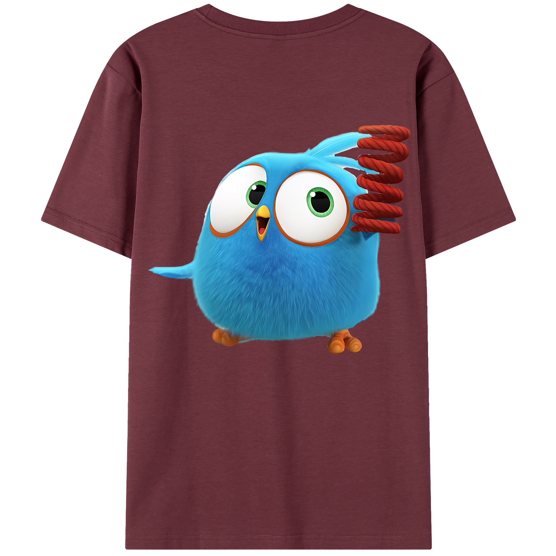 （画像用） Angry Birds アングリーバード 綿100％半袖Tシャツ（背面プリント）